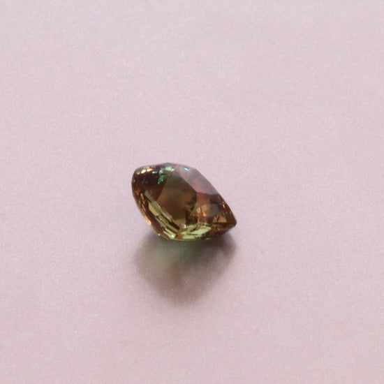 Natural Alexandrite Yellow Greenish Changing to Brownish Purple Cushion Shape 3.05ct With GIA Report