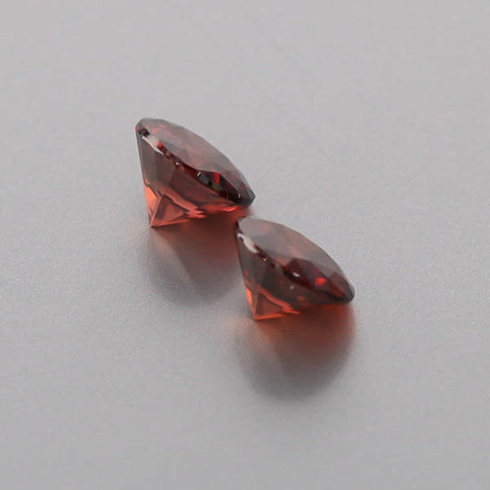 Natural Red Zircon Pair 6.72 Total Carats