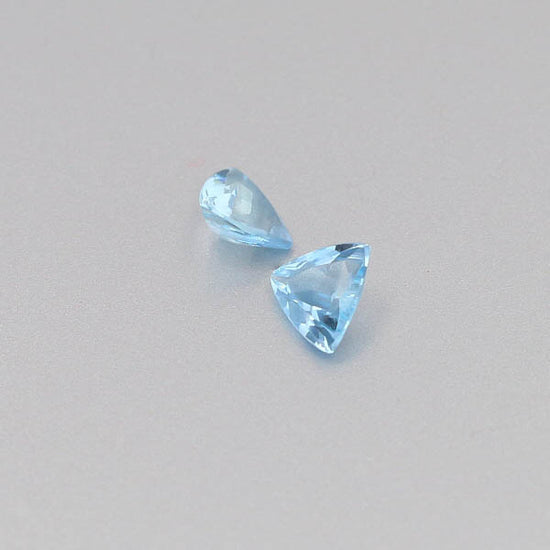 Natural Aquamarine Pair 0.92 Total Carats Weight
