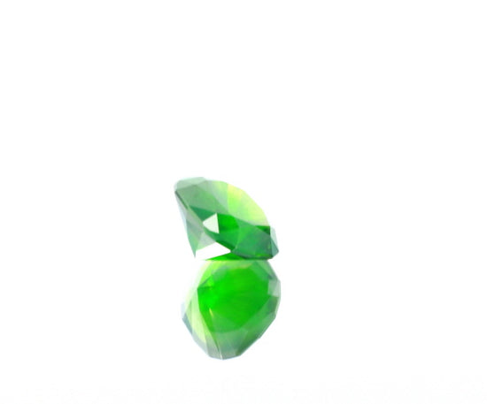 Natural Unheated Russian Demantoid Garnet with 'horse tail' inclusions Cushion shape 3.45ct With GIA Report
