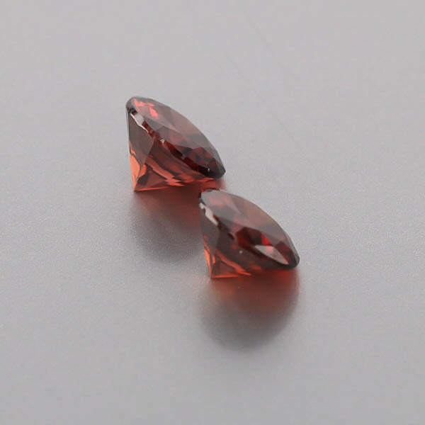 Natural Red Zircon Pair 6.72 Total Carats