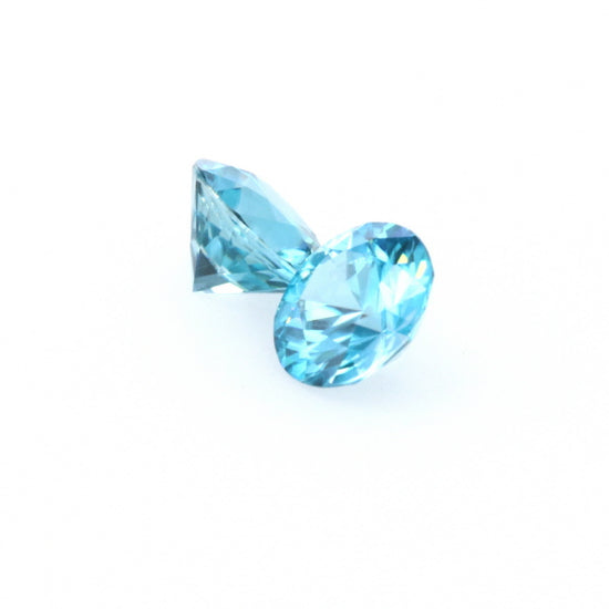 Natural Zircon Blue Color Round Shape 5.60ct