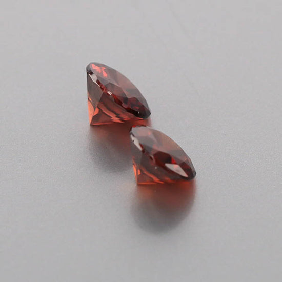Natural Red Zircon Pair 6.72 Total Carats