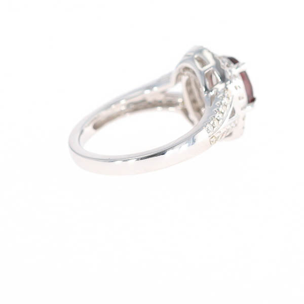 Natural Color Change Garnet and Diamond Ring