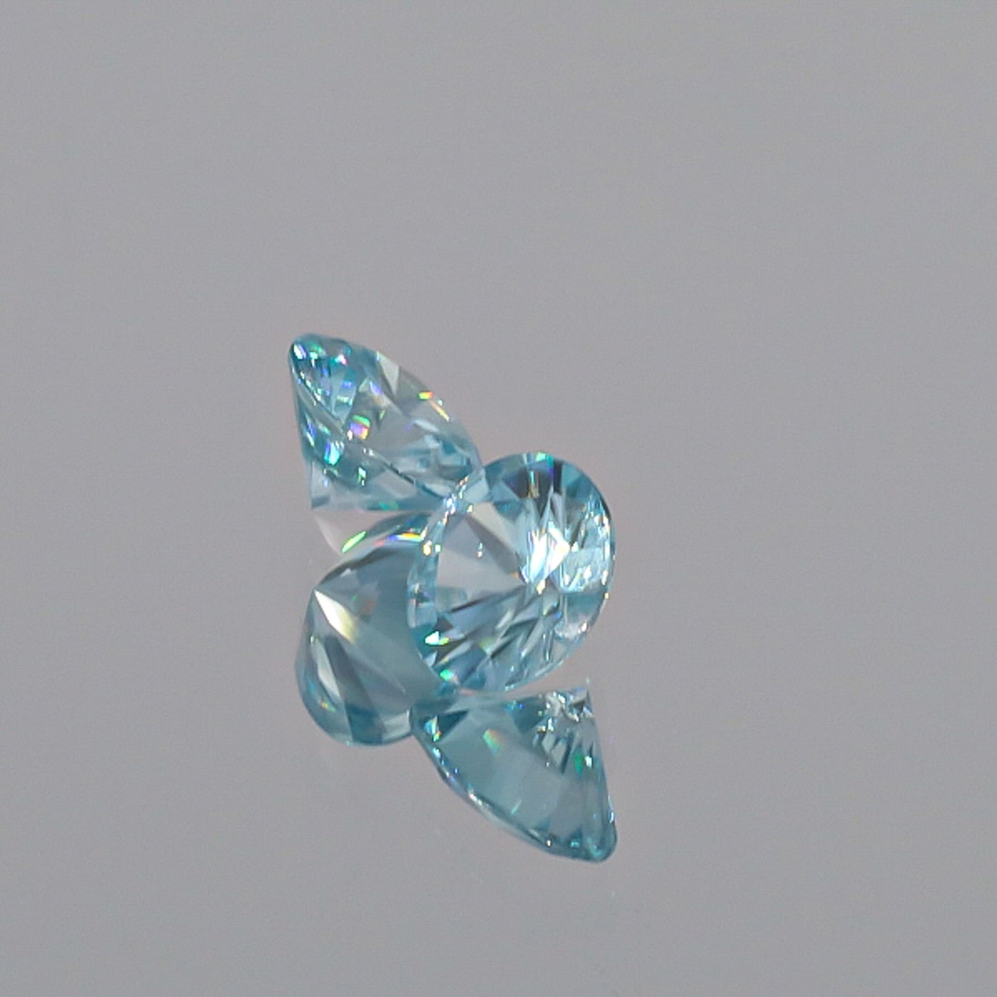 Natural Blue Zircon Pair 3.32 Total Carats
