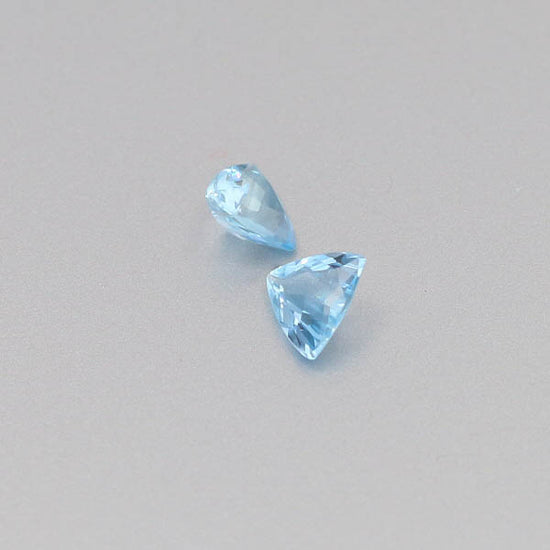 Natural Aquamarine Pair 0.92 Total Carats Weight