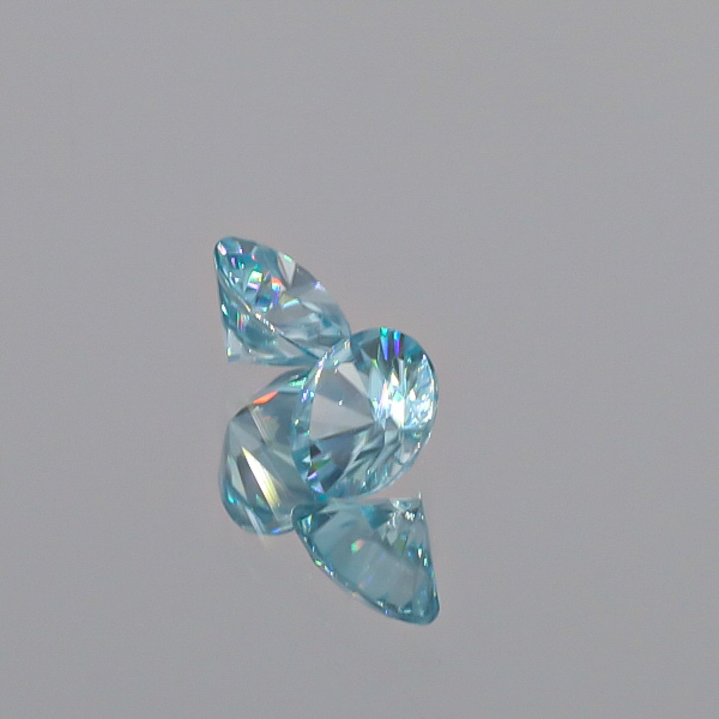Natural Blue Zircon Pair 3.32 Total Carats