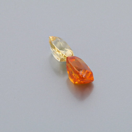 Natural Canary And Mandarine Garnet Pair 8.42 Carats