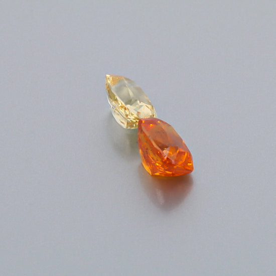 Natural Canary And Mandarine Garnet Pair 8.42 Carats