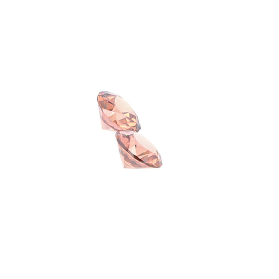 Natural Rose Zircon Pair 4.98 Total Carat Weight