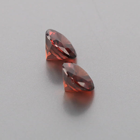 Natural Red Zircon Pair 6.72 Total Carats