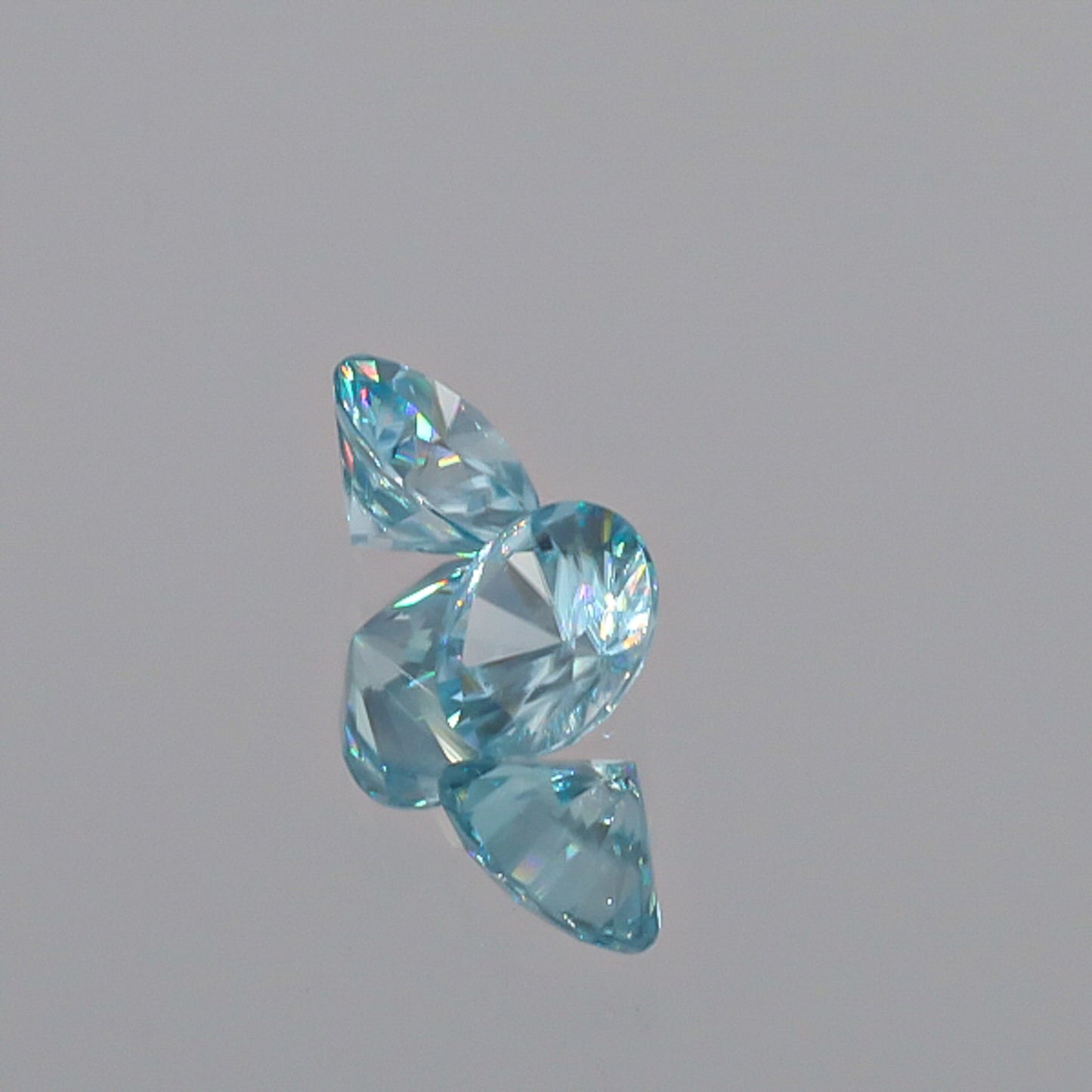 Natural Blue Zircon Pair 3.32 Total Carats