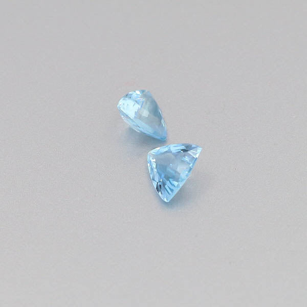 Natural Aquamarine Pair 0.92 Total Carats Weight