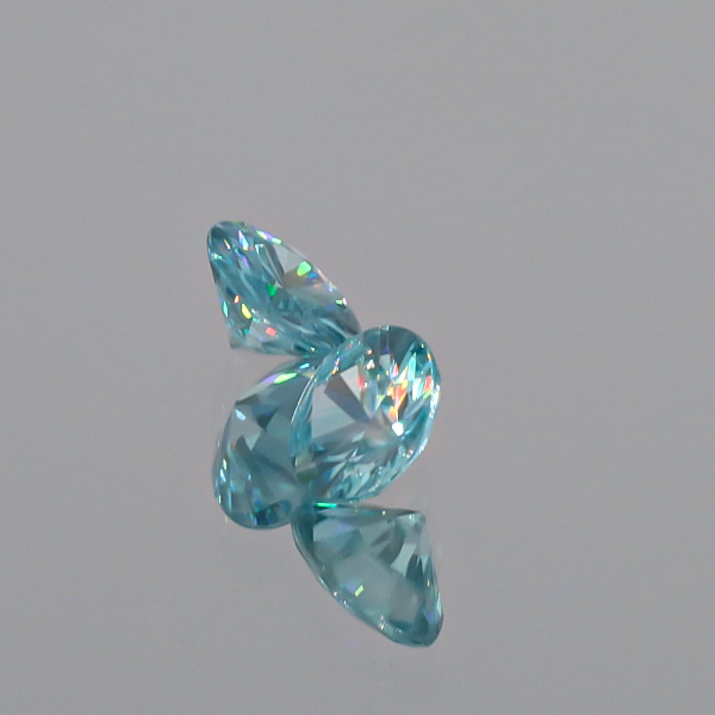 Natural Blue Zircon Pair 3.87 Total Carats