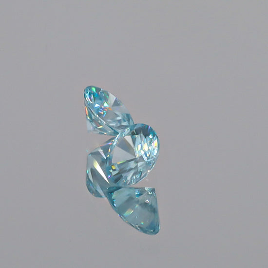 Natural Blue Zircon Pair 3.32 Total Carats