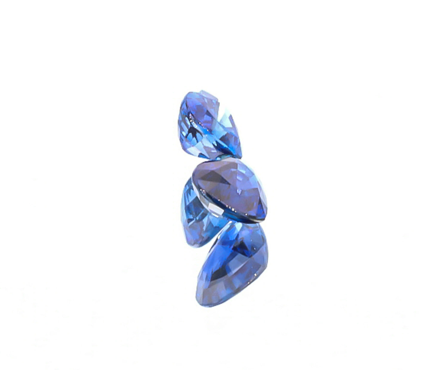Load image into Gallery viewer, Natural Blue Sapphire Pair Heart Shape 4.03 Total Carat Weight With GIA Report
