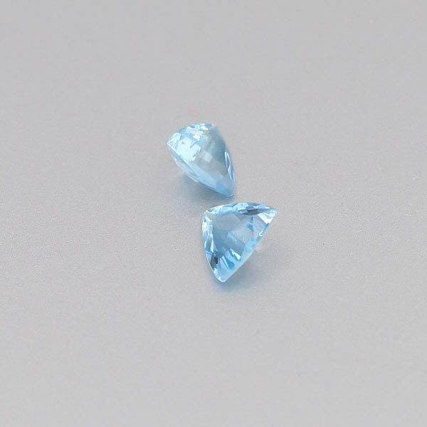 Natural Aquamarine Pair 0.92 Total Carats Weight