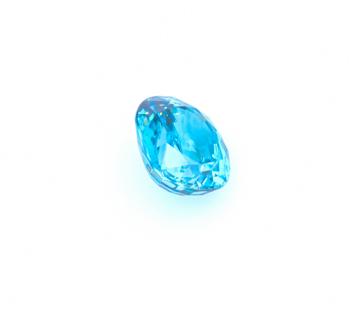 Natural Blue Zircon Oval Shape 17.20 Carats