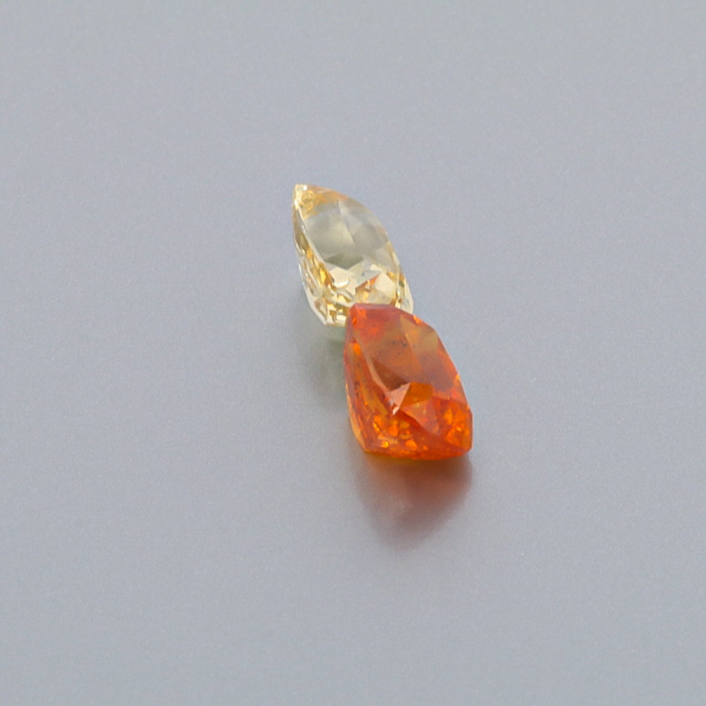 Natural Canary And Mandarine Garnet Pair 8.42 Carats