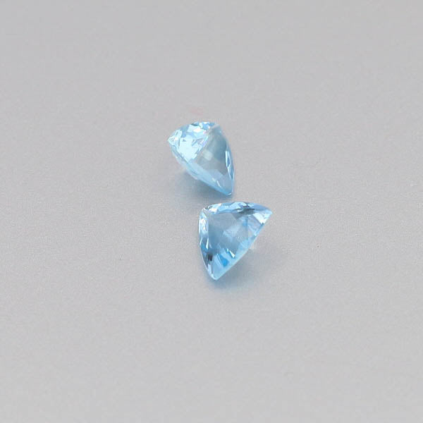 Natural Aquamarine Pair 0.92 Total Carats Weight
