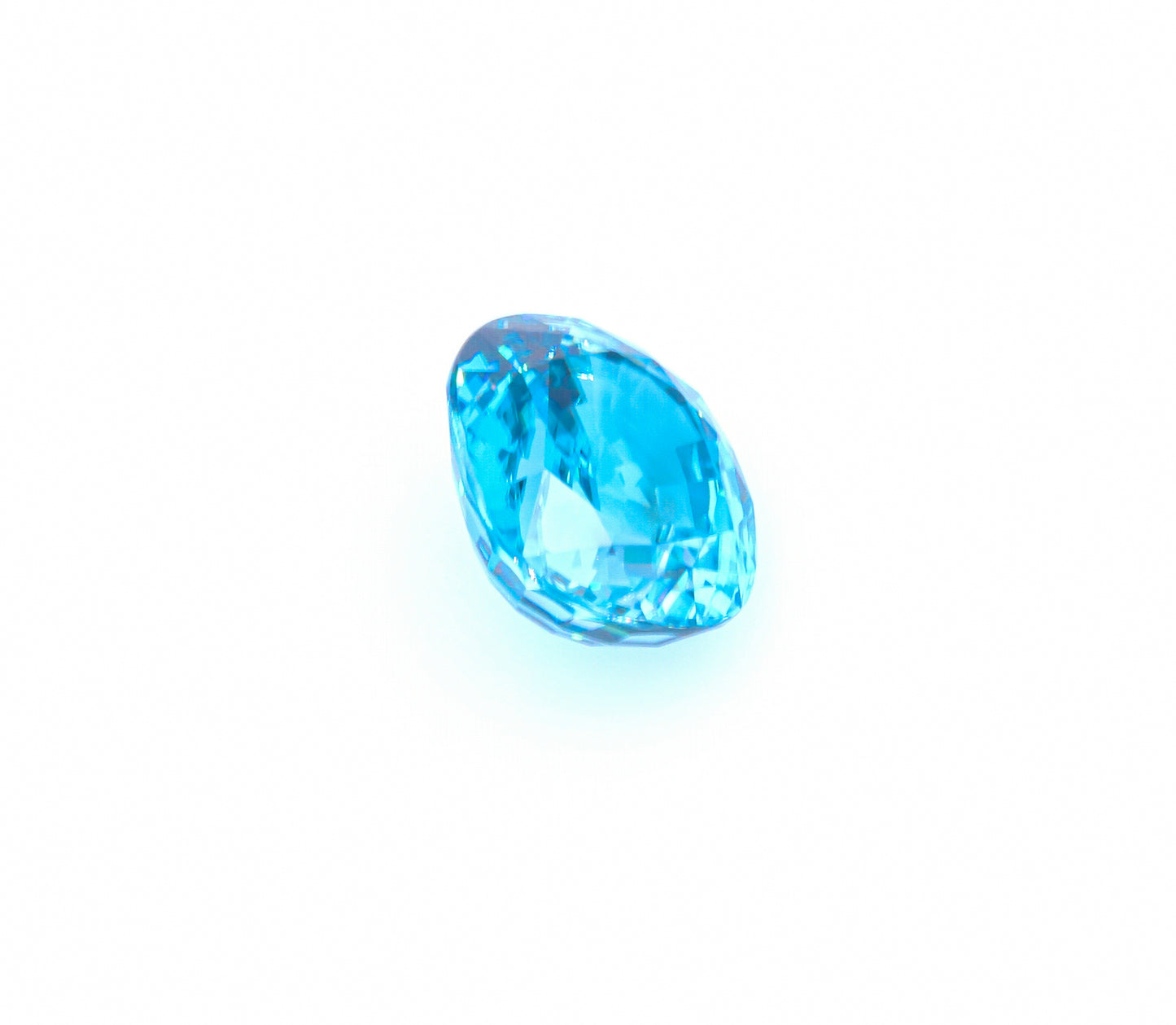 Natural Blue Zircon Oval Shape 17.20 Carats
