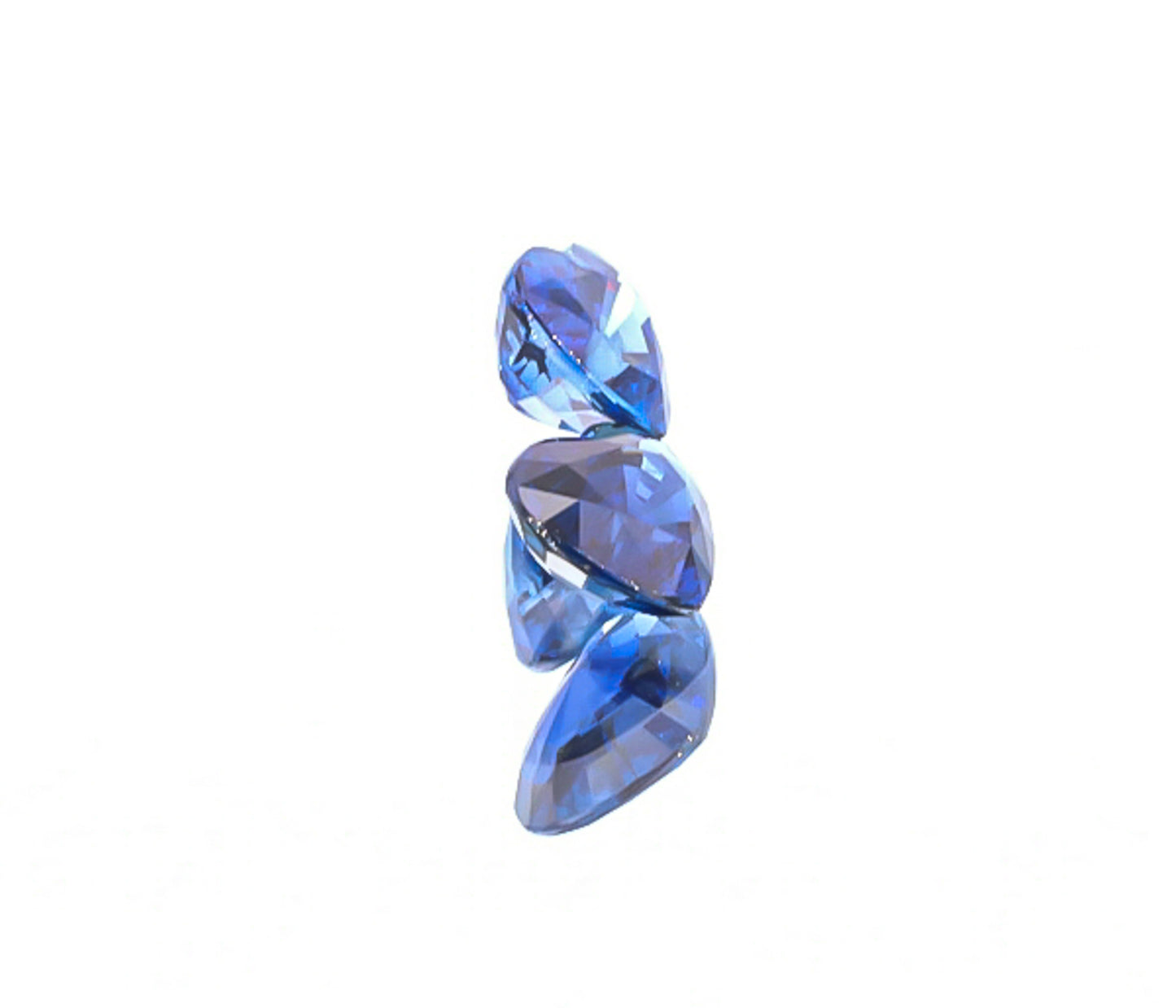 Load image into Gallery viewer, Natural Blue Sapphire Pair Heart Shape 4.03 Total Carat Weight With GIA Report
