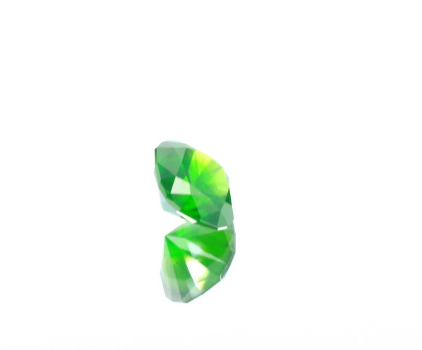 Natural Unheated Russian Demantoid Garnet with 'horse tail' inclusions Cushion shape 3.45ct With GIA Report