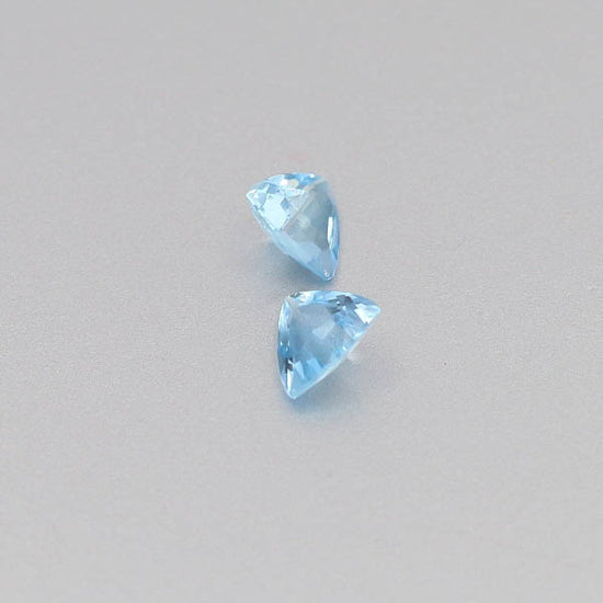Natural Aquamarine Pair 0.92 Total Carats Weight