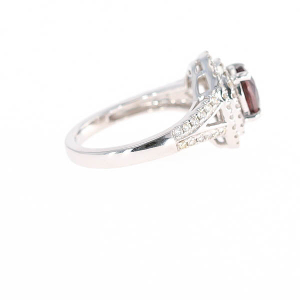 Natural Color Change Garnet and Diamond Ring