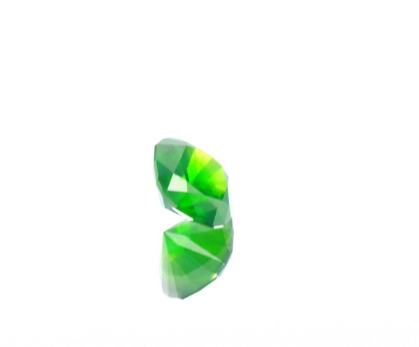 Natural Unheated Russian Demantoid Garnet with 'horse tail' inclusions Cushion shape 3.45ct With GIA Report