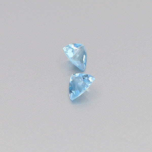 Natural Aquamarine Pair 0.92 Total Carats Weight