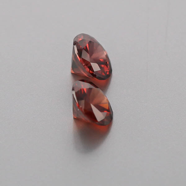 Natural Red Zircon Pair 6.72 Total Carats