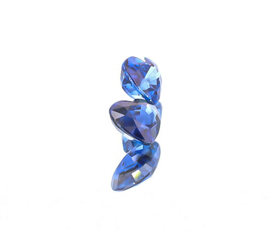 Natural Blue Sapphire Pair Heart Shape 4.03 Total Carat Weight With GIA Report