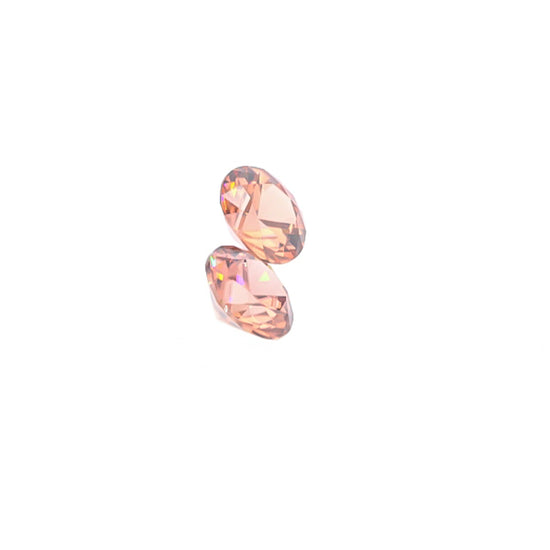 Natural Rose Zircon Pair 4.98 Total Carat Weight
