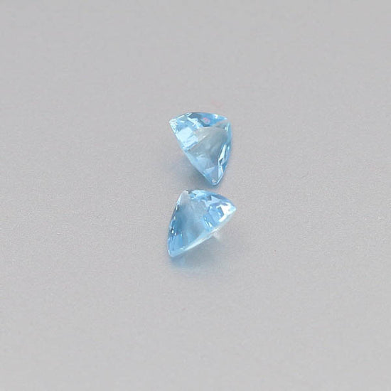 Natural Aquamarine Pair 0.92 Total Carats Weight