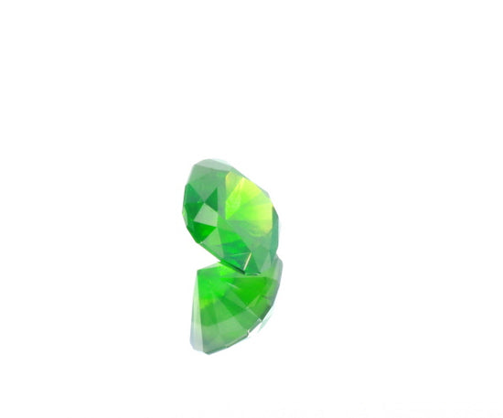 Natural Unheated Russian Demantoid Garnet with 'horse tail' inclusions Cushion shape 3.45ct With GIA Report