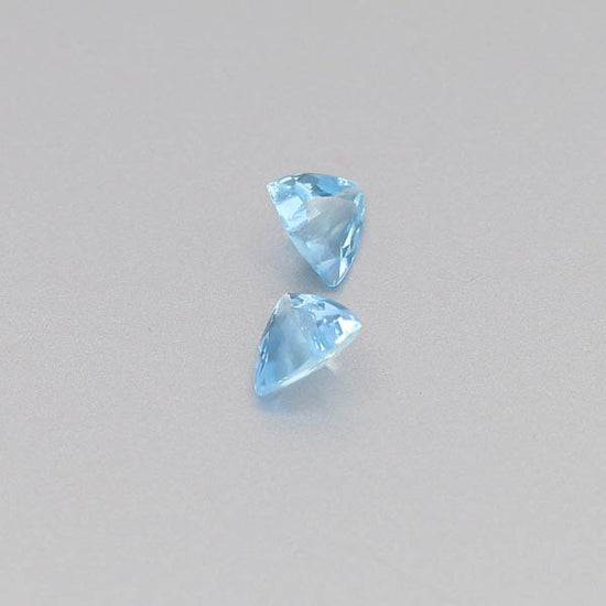 Natural Aquamarine Pair 0.92 Total Carats Weight
