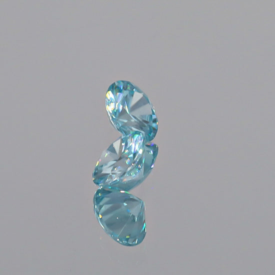 Natural Blue Zircon Pair 3.32 Total Carats