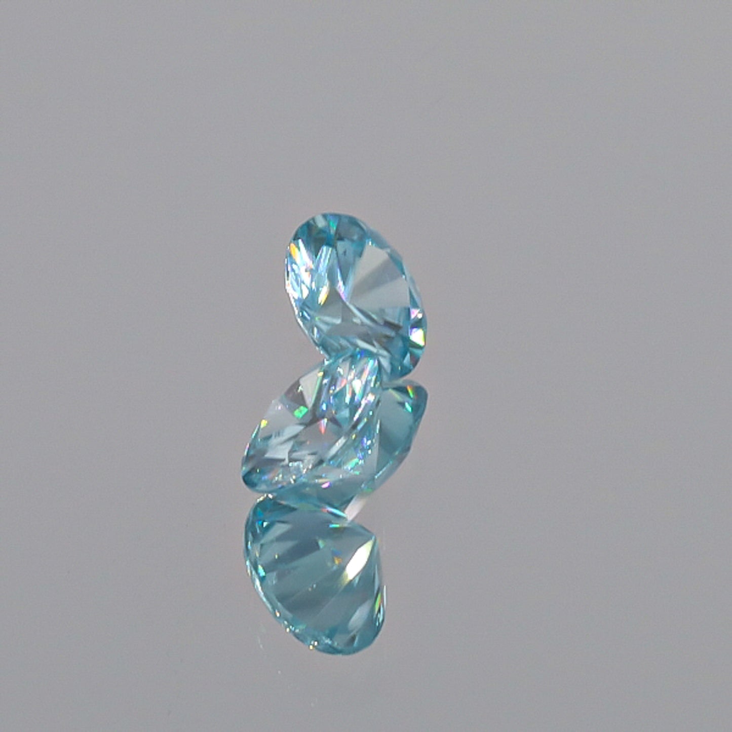 Natural Blue Zircon Pair 3.32 Total Carats
