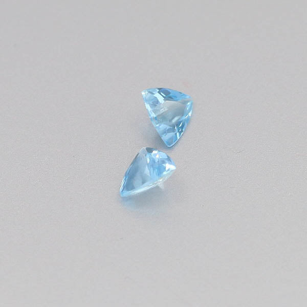 Natural Aquamarine Pair 0.92 Total Carats Weight