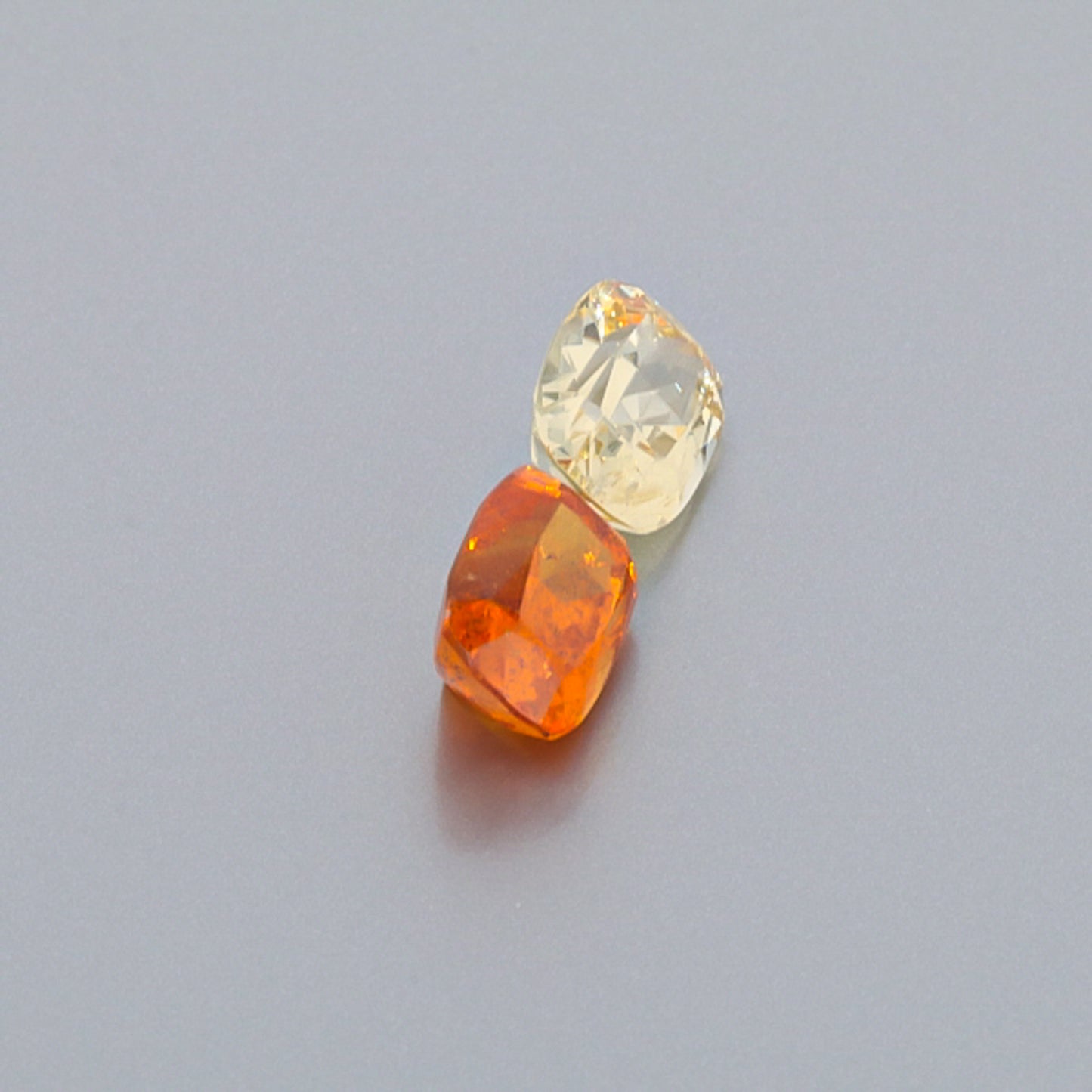 Natural Canary And Mandarine Garnet Pair 8.42 Carats