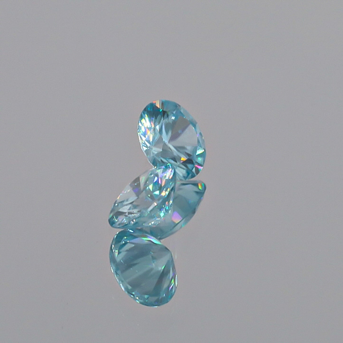 Natural Blue Zircon Pair 3.32 Total Carats