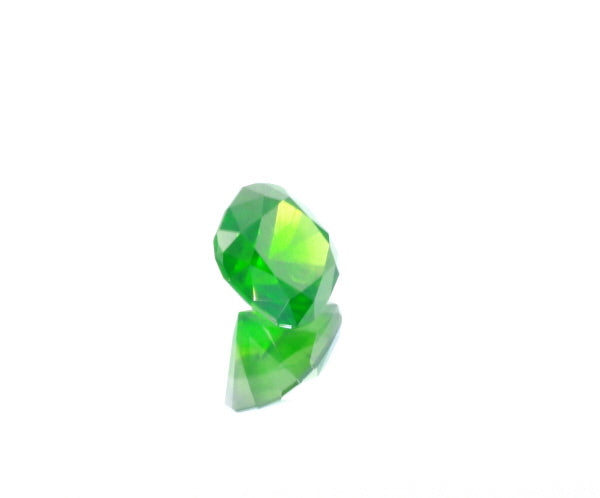 Natural Unheated Russian Demantoid Garnet with 'horse tail' inclusions Cushion shape 3.45ct With GIA Report