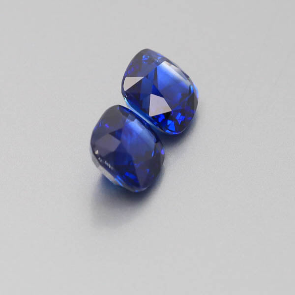 Natural Vivid Blue Sapphire Pair 10.50 Carats GRS Report Pending