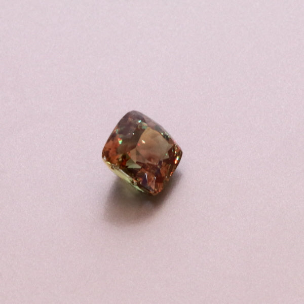 Natural Alexandrite Yellow Greenish Changing to Brownish Purple Cushion Shape 3.05ct With GIA Report