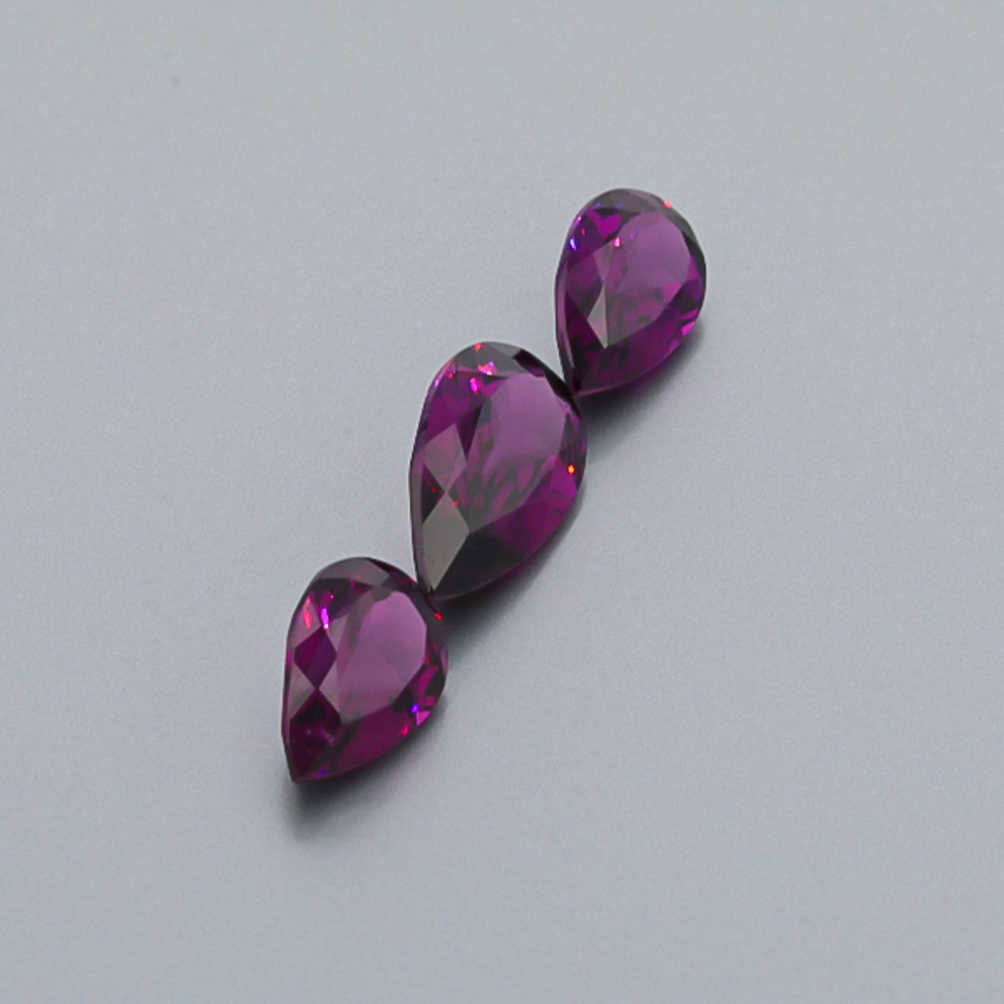 Natural Purple Garnet Set 14.20 Total Carat