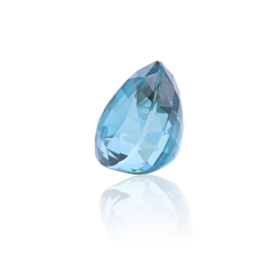 Natural Blue Zircon Pear Shape 13.49 Carats